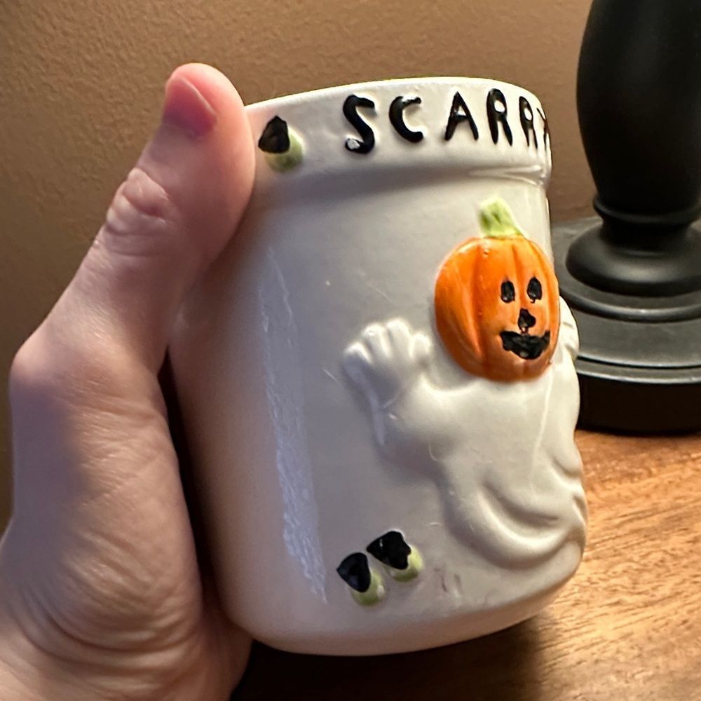 Halloween Pumpkin Ghost Mug - Picture 2 of 9